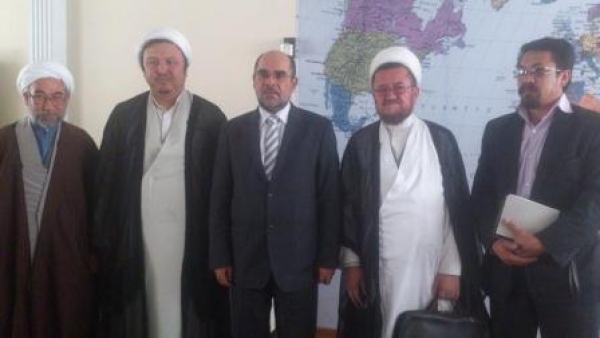 دیدار نمایندگان دفتر مرجع عالیقدر آیت الله العظمی موحدی نجفی با سفیر افغانستان