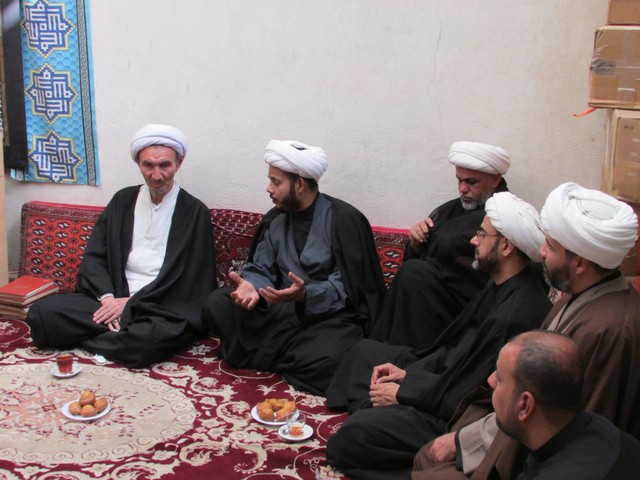 دیدار هیئت عراقی با مرجع عالیقدر حضرت آیت الله العظمی موحدی نجفی(مد ظله)